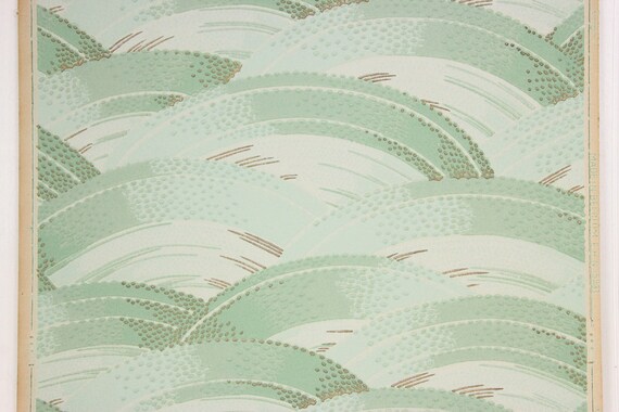 1920 ' s Antique Vintage Wallpaper vert d’eau vagues verge--Made des remous à la verge--Made vagues in Belgium 625ff0 1920 ' s Antique Vintage Wallpaper vert d’eau vagues verge--Made des remous à la verge--Made vagues in Belgium 625ff0