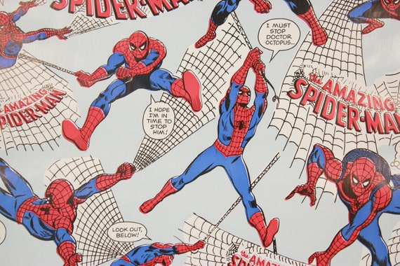 1970s Vintage Adhesive Paper Spider Man Marvel Comics Etsy
