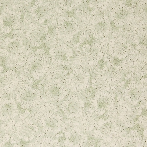 1960s Vintage Wallpaper - Green and White Flowers, Sold by the Yard