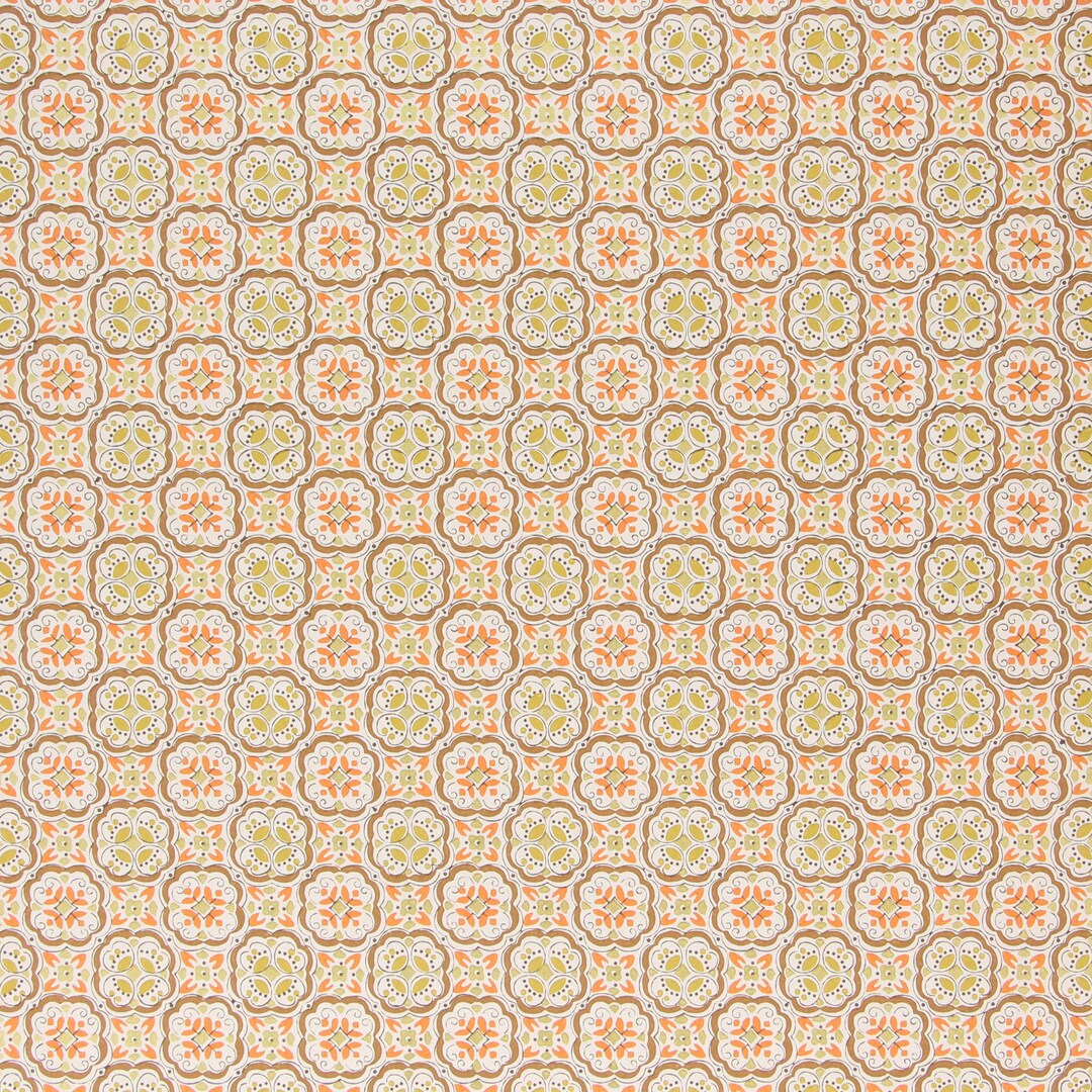 1970s Vintage Wallpaper - Retro Burnt Orange Avocado Green Brown ...