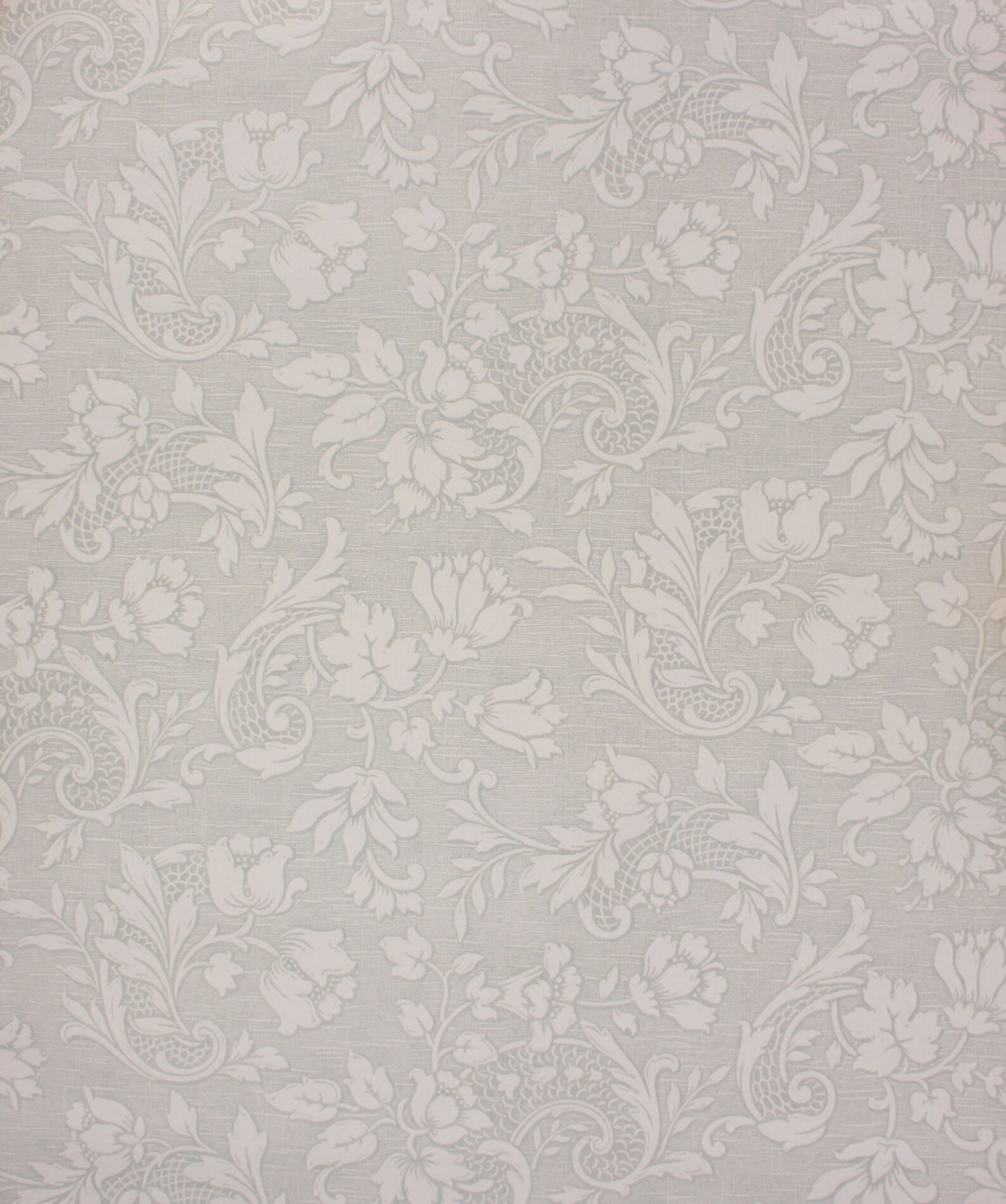 1960's Vintage Wallpaper Textured Embossed White Floral on - Etsy