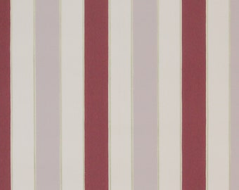 1940s Vintage Wallpaper Burgundy Purple White Stripe by the Yard