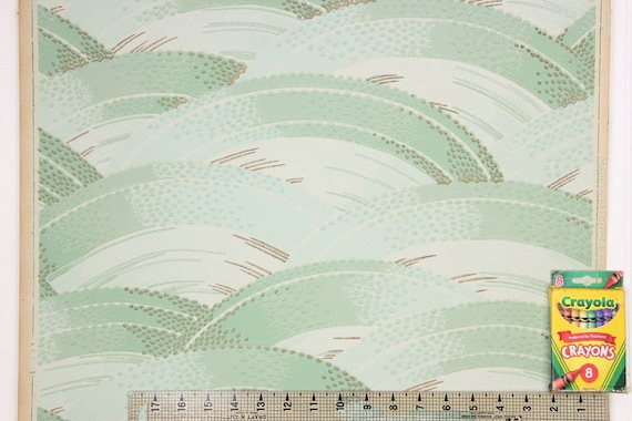 1920 ' s Antique Vintage Wallpaper vert d’eau vagues verge--Made des remous à la verge--Made vagues in Belgium 625ff0 1920 ' s Antique Vintage Wallpaper vert d’eau vagues verge--Made des remous à la verge--Made vagues in Belgium 625ff0