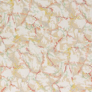 1930s Vintage Wallpaper - Faux Finish Red Green White Marble, Sold by the Yard