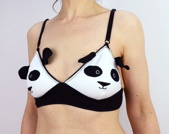 Panda Face Bra Lingerie with Ears