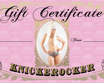 Gift Certificate for 50 Dollars to spend at Knickerocker