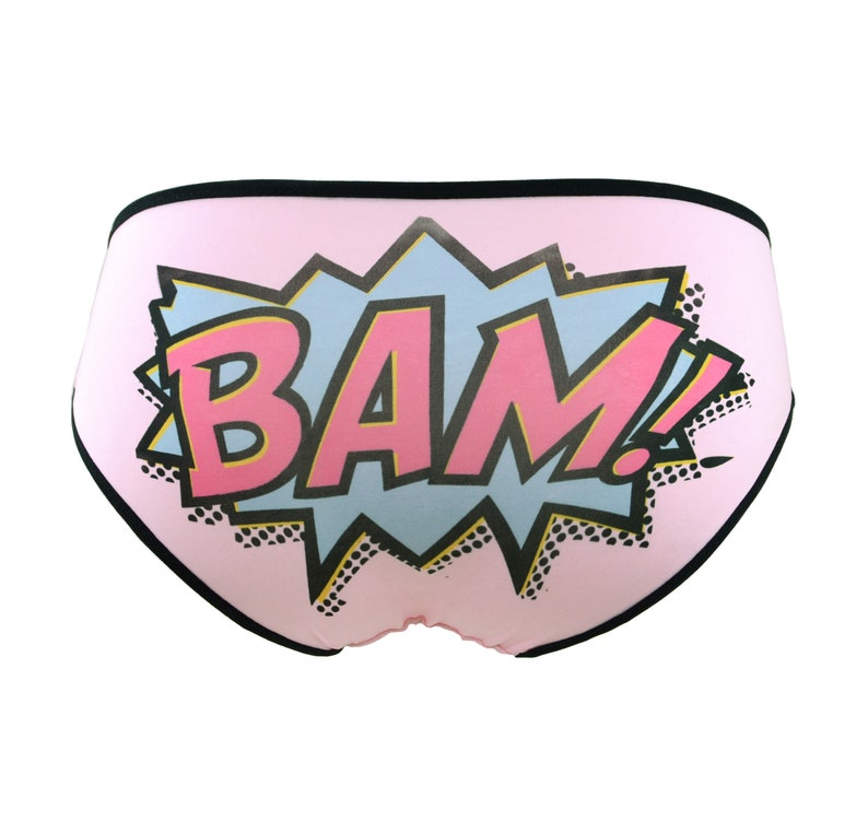 Panties BAM Comic Book Words Underwear Lingerie image 3