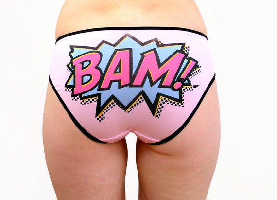 Panties BAM Comic Book Words Underwear Lingerie -  Canada