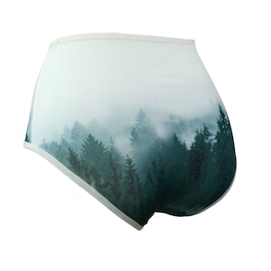 Panties with a Wolf in the Forest Landscape Lingerie Underwear image 8