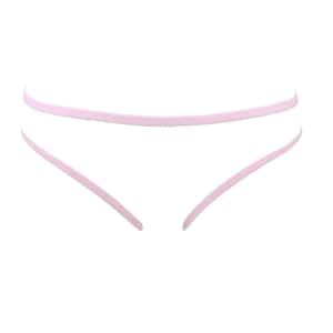Pink Bunny Tail Lingerie Harness with Detachable Tail image 5