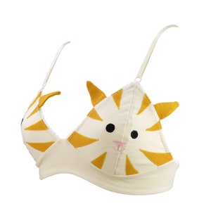 Ginger Cat Bra with Ears Cute Lingerie image 3