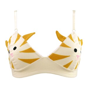 Ginger Cat Bra with Ears Cute Lingerie image 2