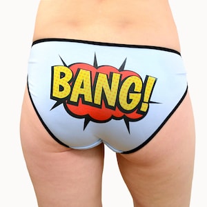 Panties BANG Comic Book Words Underwear Lingerie image 1