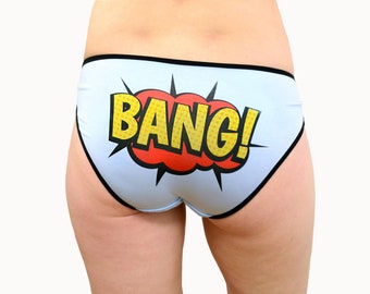 Panties BANG! Comic Book Words Underwear Lingerie