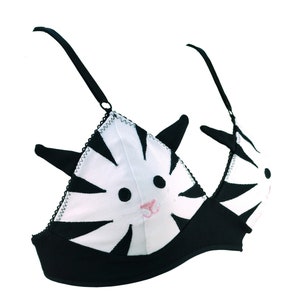 Kitty Cat Face Bra with Ears Lingerie image 2