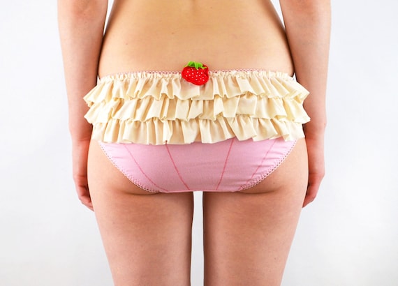 Frilly Lingerie Panties of Pink Cupcake, Unique Underwear Cute Knickers for  Women -  Israel