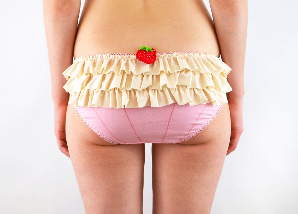 Frilly Lingerie Panties of Pink Cupcake, Unique Underwear Cute Knickers for  Women -  Hong Kong