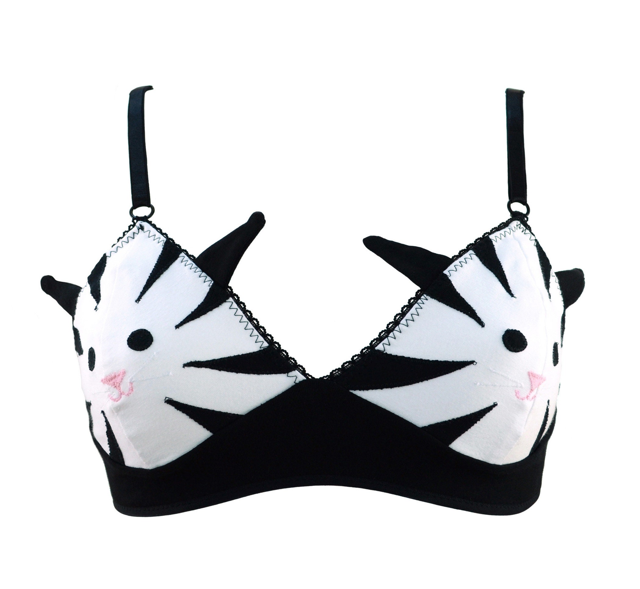 Kitty Cat Face Bra With Ears Lingerie -  Singapore