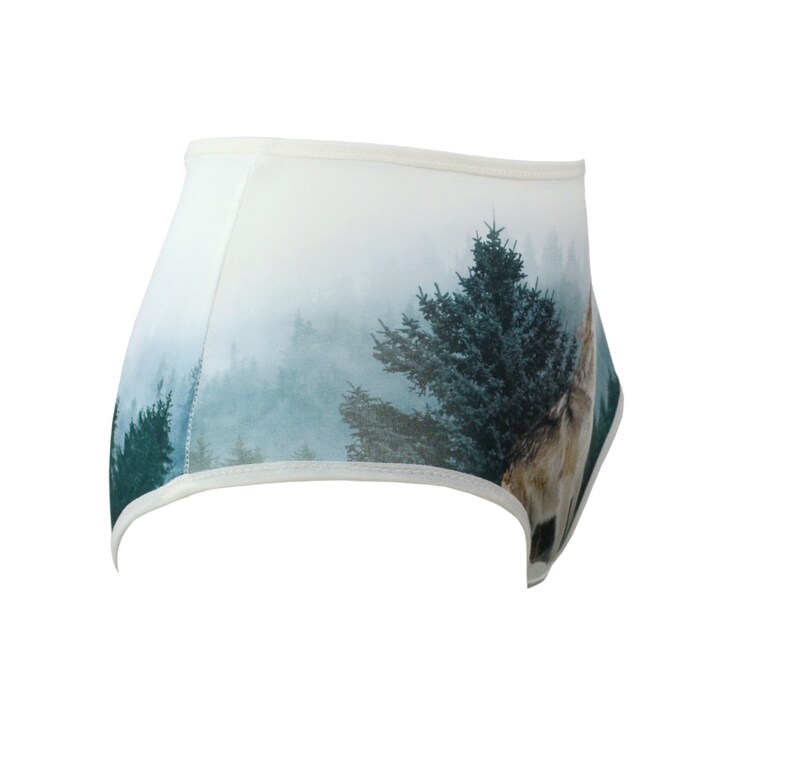 Culottes avec un loup dans la forêt Paysage Lingerie Sous-vêtements image 5