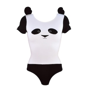 Bodysuit with Panda Face and Tail Womens Cute Costume Outfit Lingerie image 1