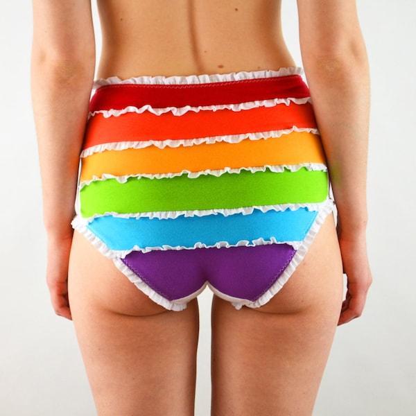 Rainbow cake panties, lingerie, underwear knickers