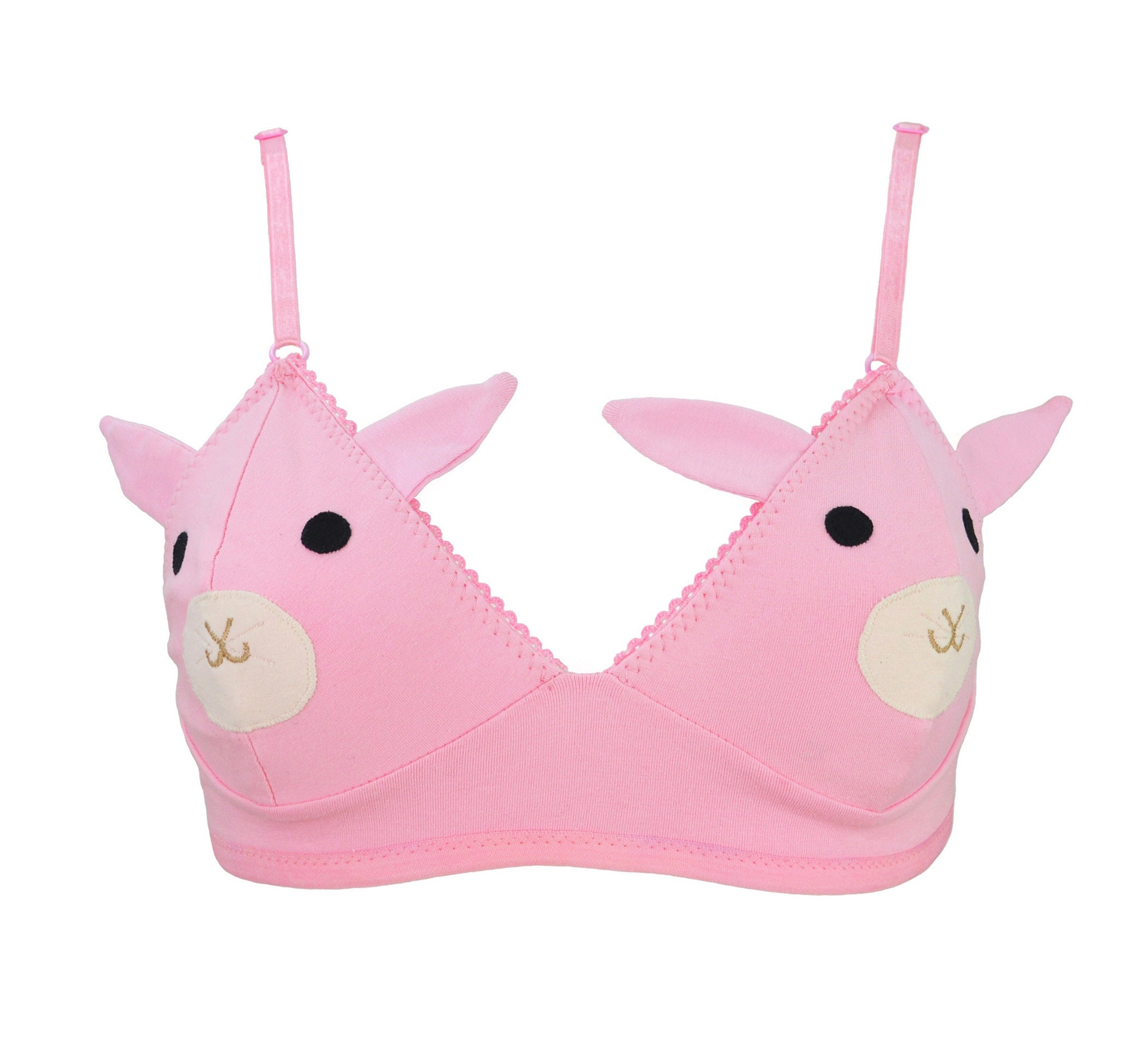 Bra with Face Cute Bunny Lingerie Underwear Etsy