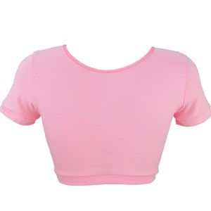 PInk Bunny Crop Top T Shirt with Ears image 4