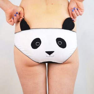 Underwear with face Panda Panties Cute Knickers image 1