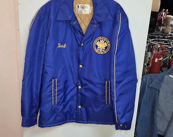 Vintage Deadstock Herb name tag work jacket. CWC Local 43.