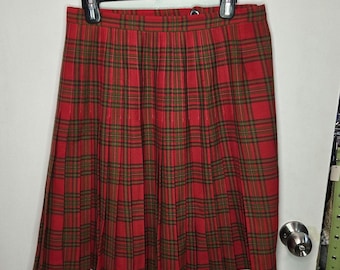 Vintage tartan kilt Highland Queen 100% wool.