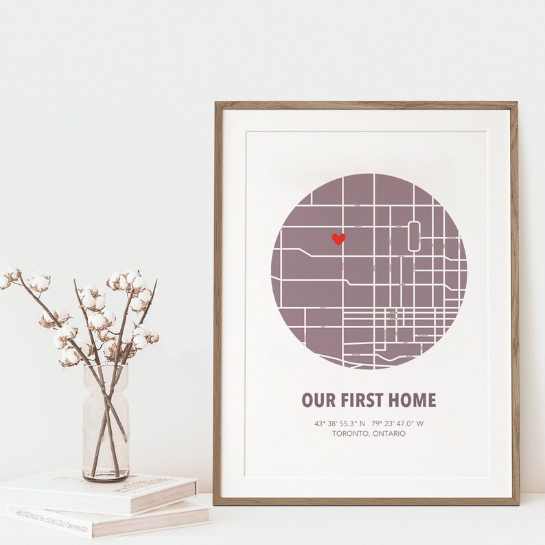 Our First Home, Housewarming Gift, New Home Gift, Our First Home Map, Home Art, Our Home Gift, Family Home, Home Decor, Home Owner, New Home image 7