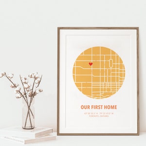 Our First Home, Housewarming Gift, New Home Gift, Our First Home Map, Home Art, Our Home Gift, Family Home, Home Decor, Home Owner, New Home image 5