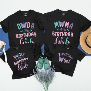 Butterfly Birthday Shirts, Family Matching Butterfly Birthday Shirt, Birthday Girl Shirt, Butterfly Theme Party, Mommy and Me Butterflies