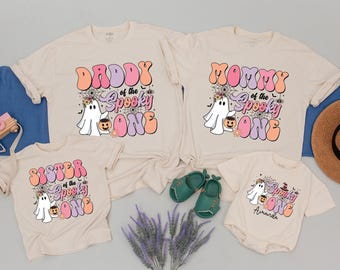 Personalized Spooky One Birthday Shirt, Mommy and Me Shirts, Halloween 1st Birthday, first birthday,Spooky Family Shirts,Halloween Mom Shirt