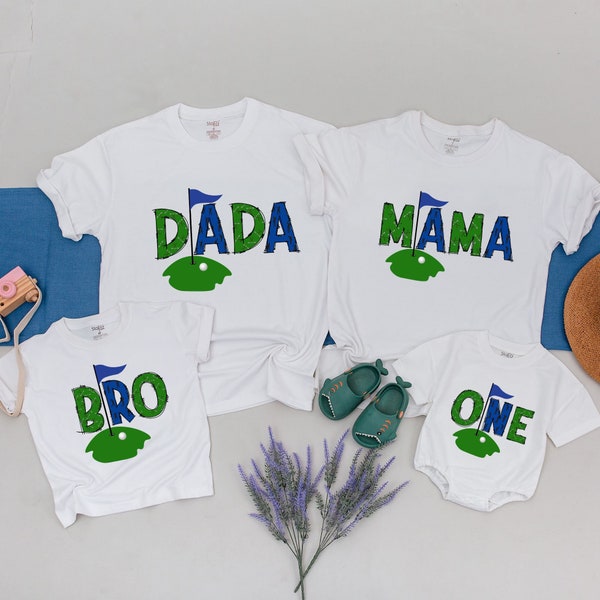 Golf Birthday Shirt, 1st Birthday Outfit, Hole in One Birthday Party, Matching Family, Mommy and Me Shirts, Four Year Old Birthday, Golf Tee