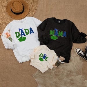 Golf Birthday Sweatshirt, 1st Birthday Outfit, Hole in One Birthday Party, Matching Family, Mommy and Me Shirts, Four Year Old Birthday