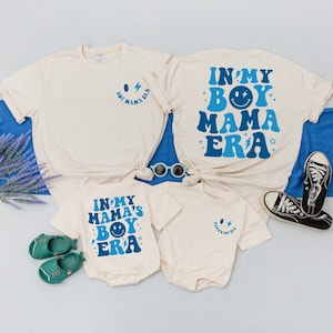 In My Mamas Boy Era Matching Outfit, Custom Family, New Mom Shirts, Baby shower gift, Mother's Day Gifts For Boy Mama, New Boy Mama Gifts