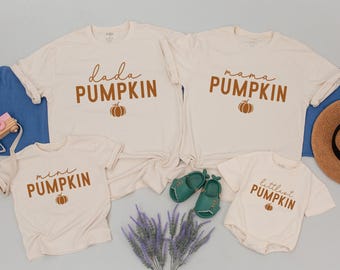 Matching Family Pumpkin Shirts, Fall Mommy and Me Outfit, Little Pumpkin Shirt, Family Thanksgiving Shirt, Custom Family Pumpkin Shirt, Fall