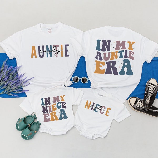 In My Auntie Era Shirt, Matching Family Shirt, Auntie and Nephew Shirt, Niece Kid Shirt, Auntie Sweatshirt, Gift For Aunt, New Aunt Shirt