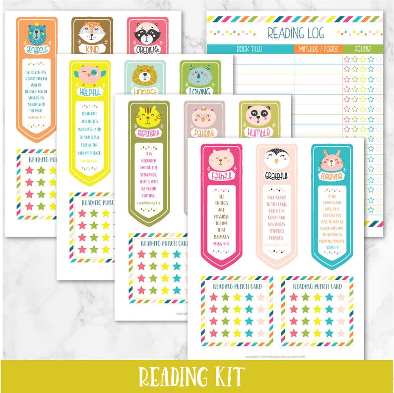 Looking at Package- Printable Bookmarks, Looking at Log and Punch Playing cards - for Persona Exercising and Virtues, Homeschool, Bible Verses picture relating to Books of the Bible Printable Cards identified as Reading through Package- Printable Bookmarks, Studying Log and Punch Playing cards - for Personality Exercising and Virtues, Homeschool, Bible Verses