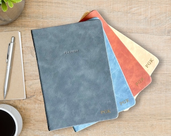 Personalized Vegan Leather Planner: A5 Weekly & Monthly Organizer