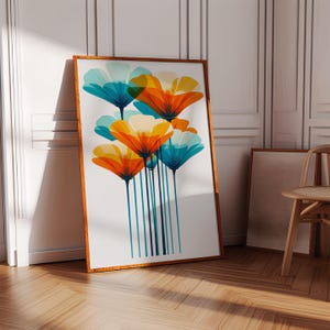 California poppy, Botanical print, California poppy art, wildflower prints, watercolor painting, wall art print, floral prints, California