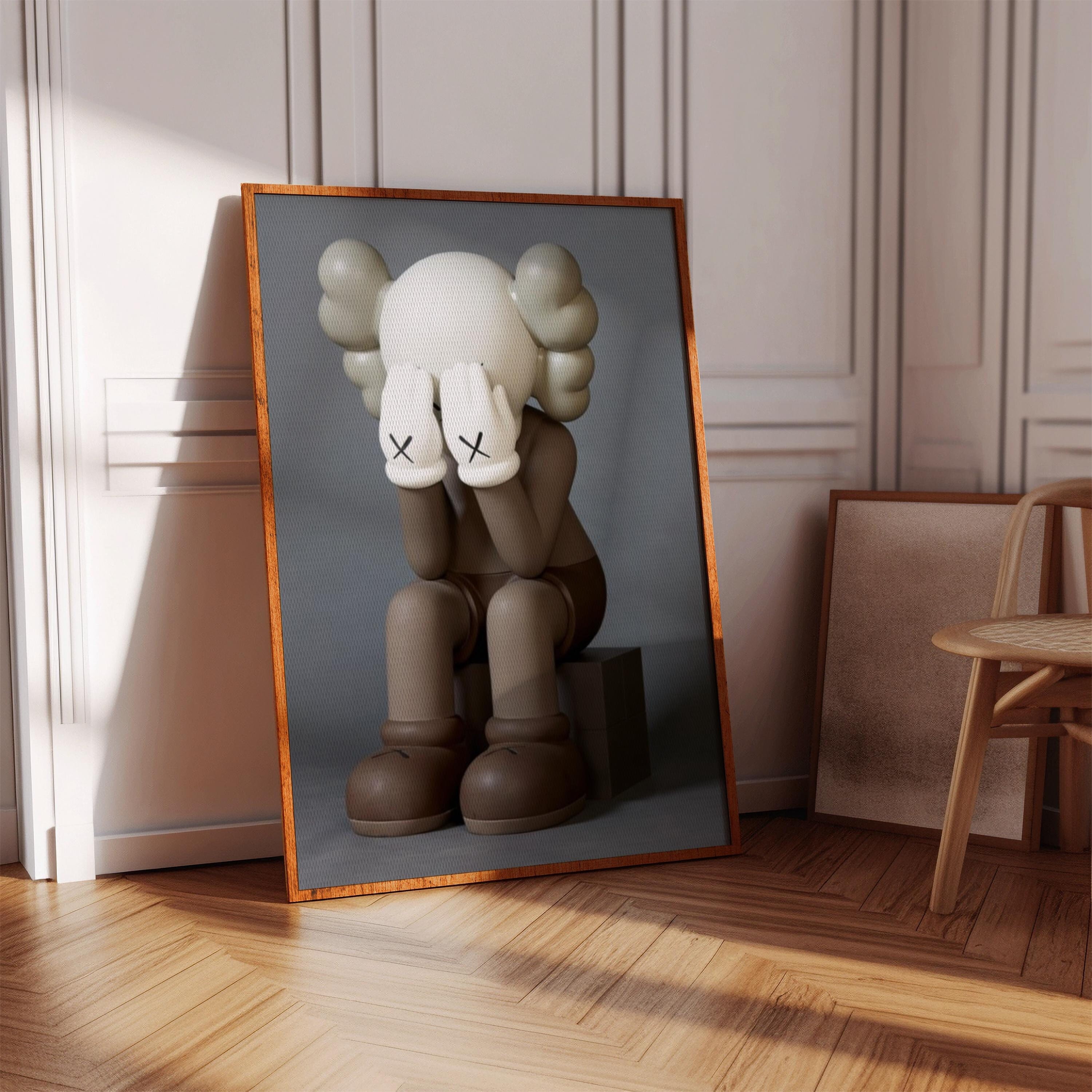 Kaws Poster, Digital Art, Wallpaper, Wall Art, Kaws Figure, Logo