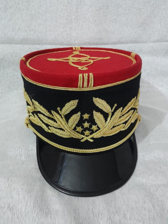 フランス陸軍将校用ケピ帽（手作り）: 手作りの軍事再現コスチューム