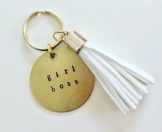 girl boss keychain