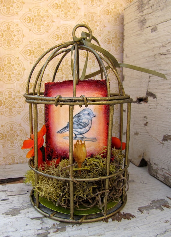 Items similar to Bird Cage Ornament on Etsy