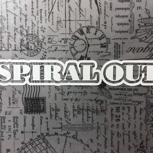 SPIRAL OUT-stickers - set van 2 // uitgesneden en afgeronde randen // auto- of bidonvinyl // Verkrijgbaar in meerdere kleuren // WATERDICHT