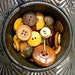 Vintage button mix, Autumn Fall colors Halloween hard to find yellow caramel coffee colored mixed lot no 38