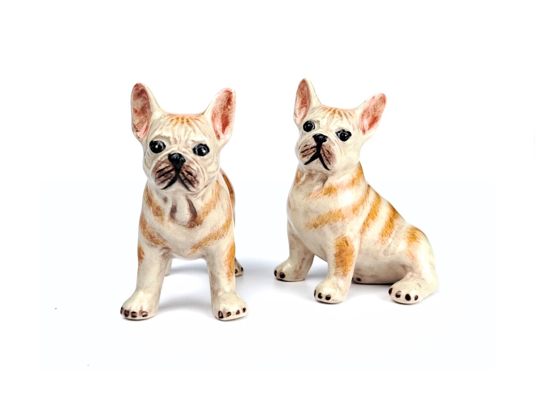 French Bulldog Ceramic Figurine - Dog Lover Gift, Bulldog Collectible ...