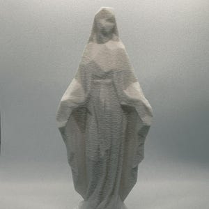 3D Printed Virgin Mary Statue | Religious Figurine | Catholic Home Decor | Modern Spiritual Art